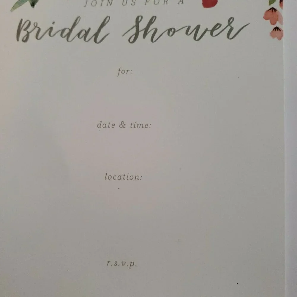 SPRITZ 𝅺60 Bridal Shower Invitations NEW IN PACKAGE T30
